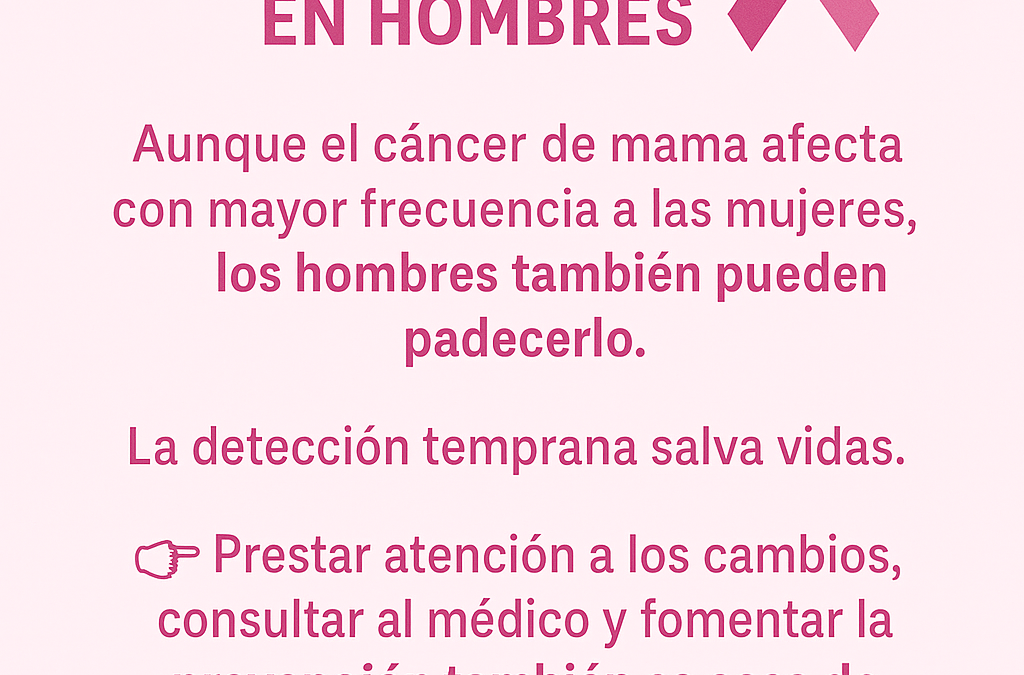 DÍA MUNDIAL DEL CÁNCER DE MAMA EN HOMBRES
